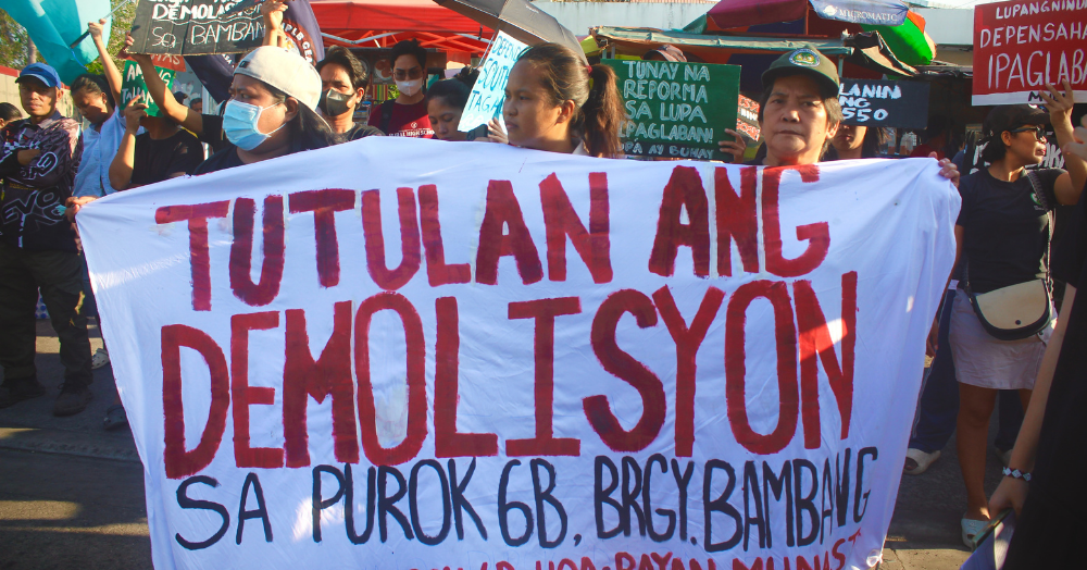 Nakaambang demolisyon sa Brgy. Bambang, tinutulan ng hanay ng mga mamamayan